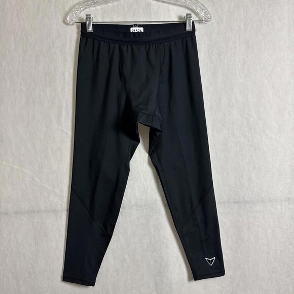 Korsa Road Runner Men's Size Medium Black Compression Cropped Runology Pants - Picture 1 of 11